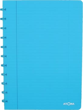 Atoma trendy cahier, ft a4, 144 pages, ligné, transparant turkoois