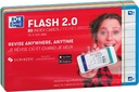 Oxford flash 2.0 fiche starterkit, ligné, a7, assorti, paquet de 80 feuilles