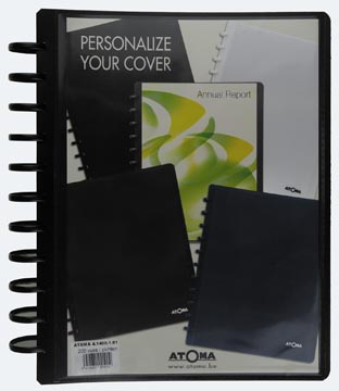 Atoma protège-documents, pour ft a4, en pp, avec 100 pochettes, personalisable