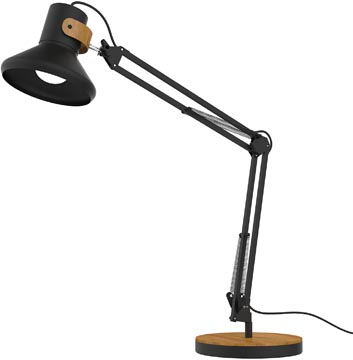 Unilux lampe de bureau baya bamboo, led, noir