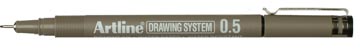 Fineliner feutre à pointe drawing system, 0,5 mm, noir