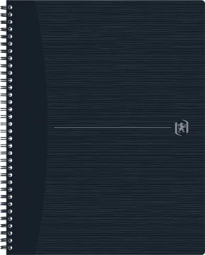 Oxford origin cahier spiralé, ft a4+, 140 pages, ligné, noir