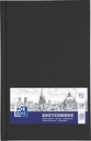 Oxford "sketchbook" carnet de dessin, 96 feuilles, 100 g/m², ft a5, noir