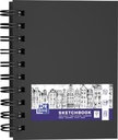 Oxford carnet de dessin, 80 feuilles, 100 g/m², ft a6, noir