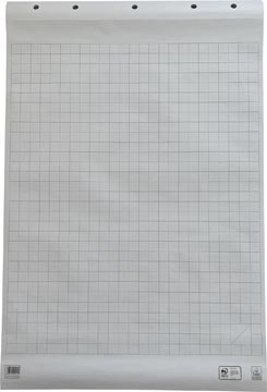 Work bloc de papier, recharge pour tableaux de conférence, carré, ft 65 x 98 cm, bloc de 50 feuilles