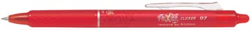 Roller pilot frixion ball clicker, rétractable, pointe medium, 0,7 mm, rouge