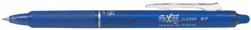 Roller pilot frixion ball clicker, rétractable, pointe medium, 0,7 mm, bleu
