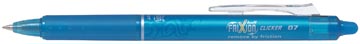 Roller rétractable pilot frixion ball clicker pointe medium, 0,7 mm, turquoise