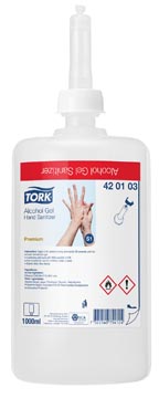 Tork alcohol gel hand sanitizer, système s1, flacon de 1 litre