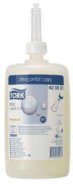 Tork savon doux liquide, système s1 premium, recharge de 1 litre