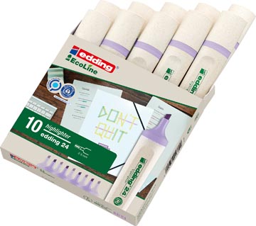 Edding surligneur ecoline e-24 violet pastel