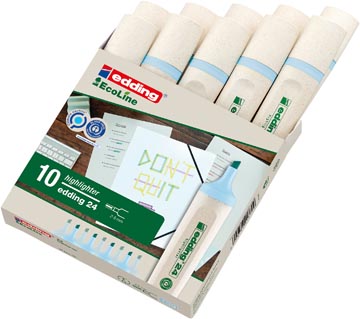 Edding surligneur ecoline e-24 bleu pastel