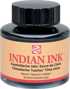 Talens encre de chine, bouteille de 30 ml, noir