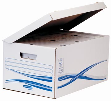 Bankers box basic, flip top maxi inclusif 6 transfer boîte à archives, ft a4, dos de 8 cm