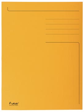 Exacompta chemise de classement foldyne ft 24 x 32 cm (pour ft a4), orange, boîte de 50 pièces
