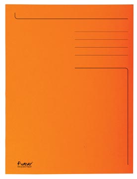 Exacompta chemise de classement foldyne ft 24 x 35 cm (pour ft folio), orange, paquet de 50 pièces