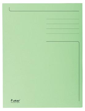 Exacompta chemise de classement foldyne, ft 23,7 x 34,7 cm (pour ft folio), vert clair, boîte de 50 pi...