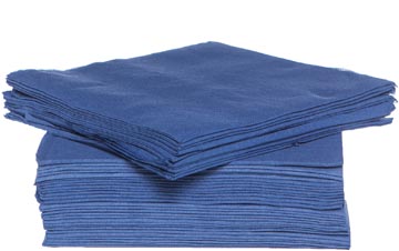 Cosy & trendy serviette, 38 x 38 cm, bleu, 40 pièces