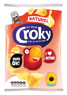 Croky chips naturel, sachet de 100 g