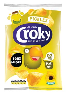 Croky chips pickles, sachet de 100 g