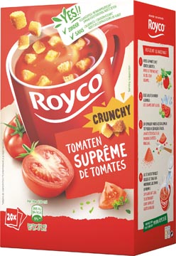 Royco minute soup suprême de tomates avec croûtons, paquet de 20 sachets