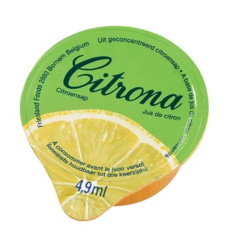 Citrona jus de citron, paquet de 120 capsules de 4,9 ml