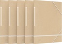 Oxford touareg chemise à rabats et élastiques en carton, ft a4, beige