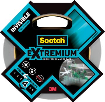 Scotch ruban de réparation haute performance extremium invisible, ft 48 mm x 20 m, transparent