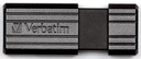 Verbatim clé usb 2.0 pinstripe, 8 go, noir