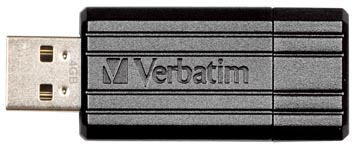 Verbatim clé usb 2.0 pinstripe, 16 go, noir