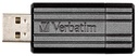 Verbatim clé usb 2.0 pinstripe, 16 go, noir