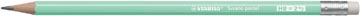 Stabilo swano pastel crayon, hb, avec gomme, vert