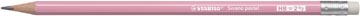 Stabilo swano pastel crayon, hb, avec gomme, rose