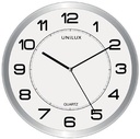 Unilux horloge magnet, diamètre 30,5 cm, gris et wit