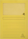 Exacompta pochette coin à fenêtre forever, paquet de 100 pièces, jaune