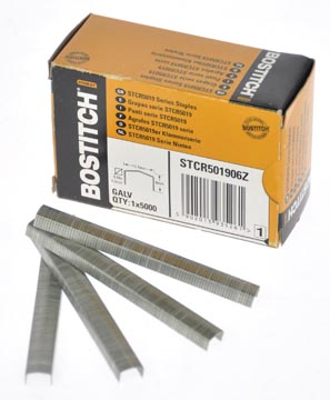 Bostitch agrafes stcr5019, 6 mm, boîte de 5.000 agrafes