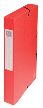 Exacompta boîte de classement exabox rouge, dos de 4 cm