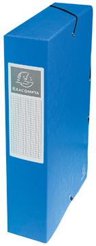 Exacompta boîte de classement exabox bleu, dos de 6 cm