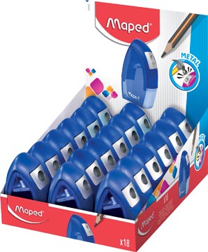 Maped taille-crayon tonic métal 1 trou, boîte de 18 pièces