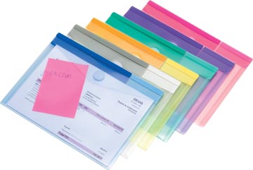 Tarifold enveloppes color collection, pour ft a5, (230 x 178 mm), paquet de 6 pièces