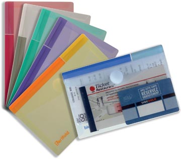 Tarifold pochette-documents collection color pour ft a6 (165 x 109 mm), paquet de 6 pièces