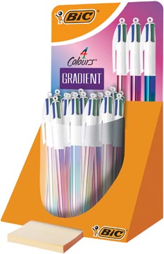 Bic 4 colours gradient, moyen, présentoir de 30 pièces