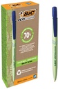 Bic media clic bio-based ecolutions stylo bille, bleu