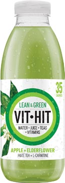 Vit hit boisson vitaminée lean & green, bouteille de 50 cl, paquet de 12 pièces