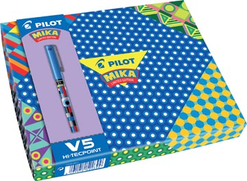 Pilot roller hi-tecpoint mika edition limitée, coffret cadeau avec 6 rollers
