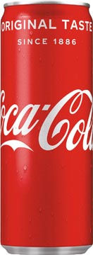 Coca-cola boisson rafraîchissante, sleek canette de 25 cl, paquet de 24 pièces