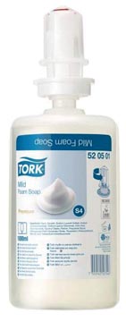 Tork savon mousse, mild, système s4, flacon de 1l