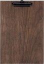 Securit protège-menu clipboard, ft 33 x 23 cm, en bois de noyer