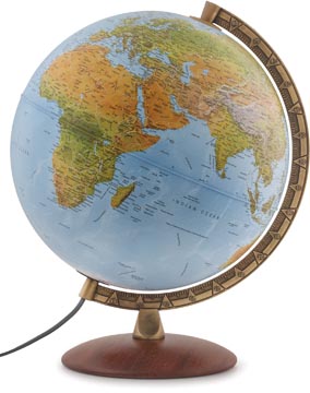 Globe astra, à double effet: en relief et politique, diamètre 30 cm, néerlandais