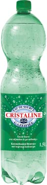 Cristaline eau pétillante, bouteille de 1,5 litre, paquet de 6 pièces